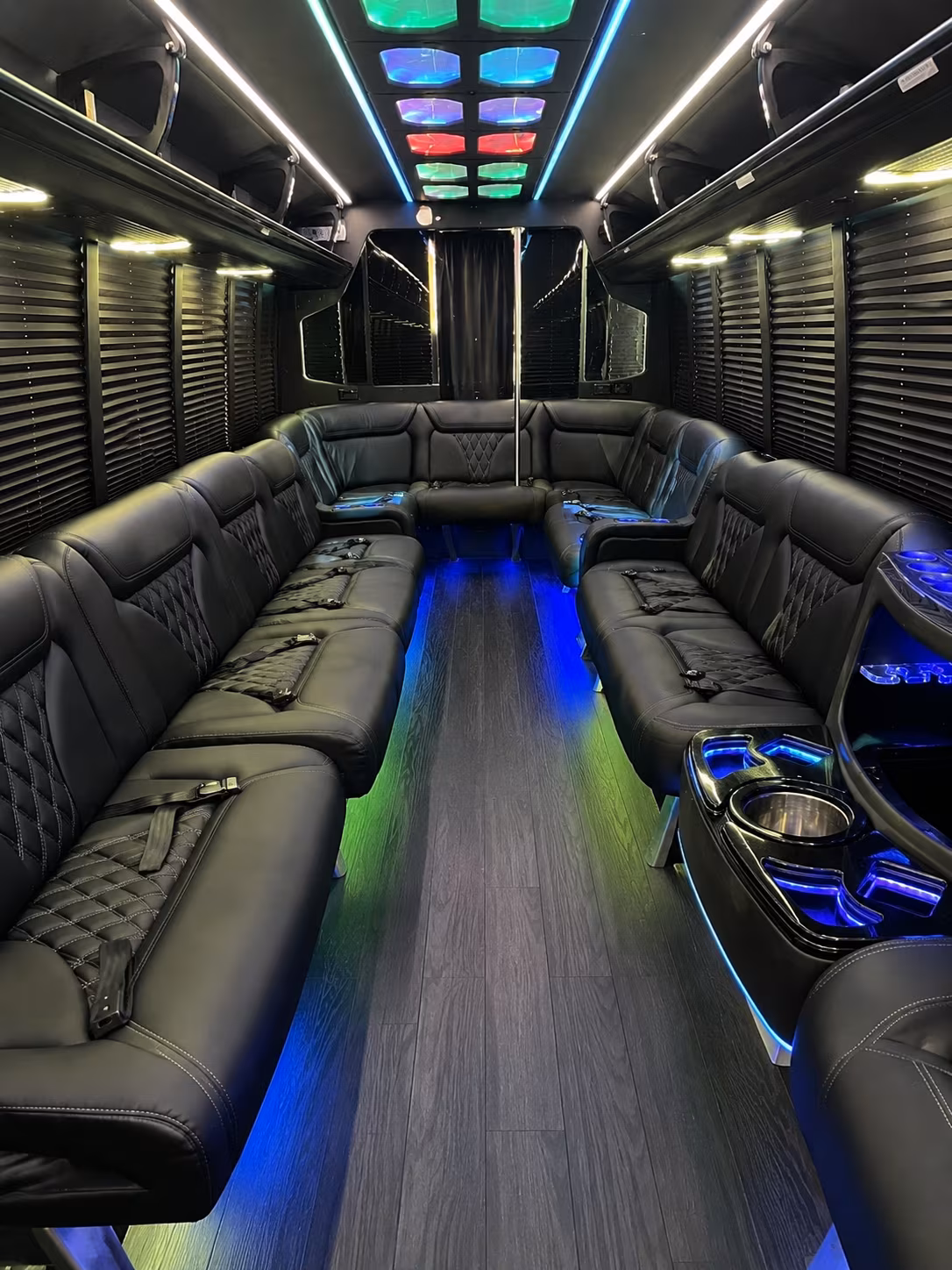 hagerstown 20 passenger party bus interior