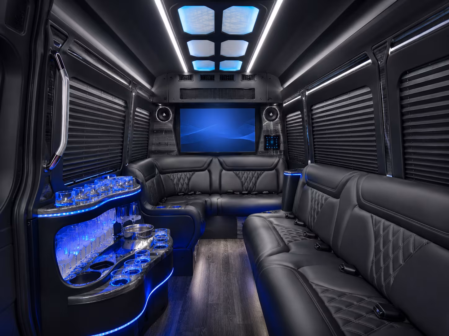 hagerstown 30 passenger party bus inside