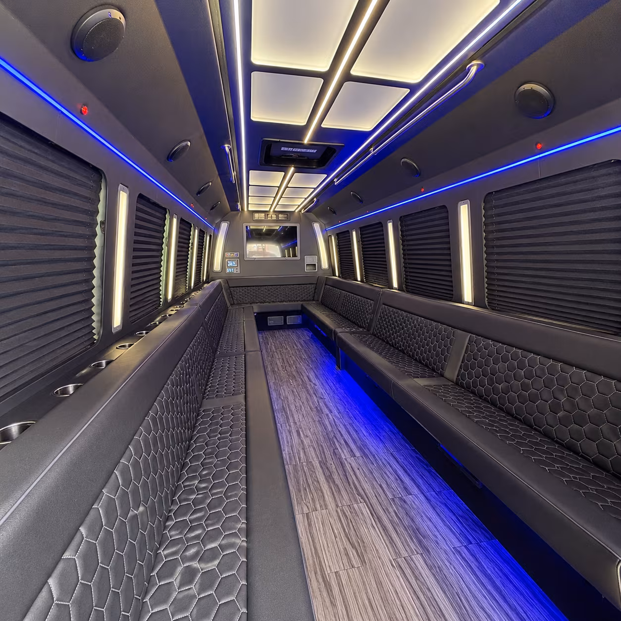hagerstown 30 passenger party bus interior