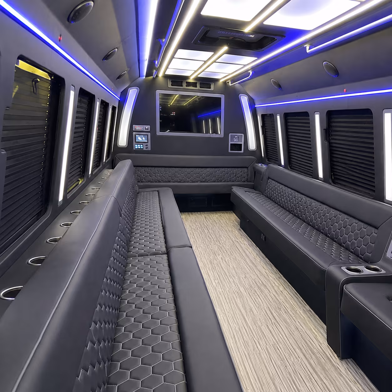 hagerstown 40 passenger party bus inside