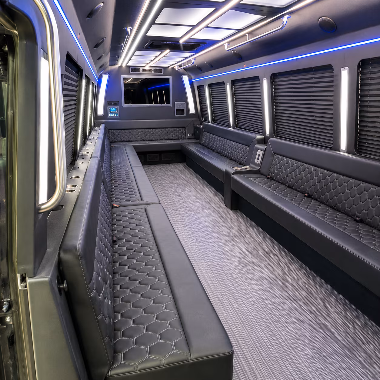 hagerstown 40 passenger party bus interior