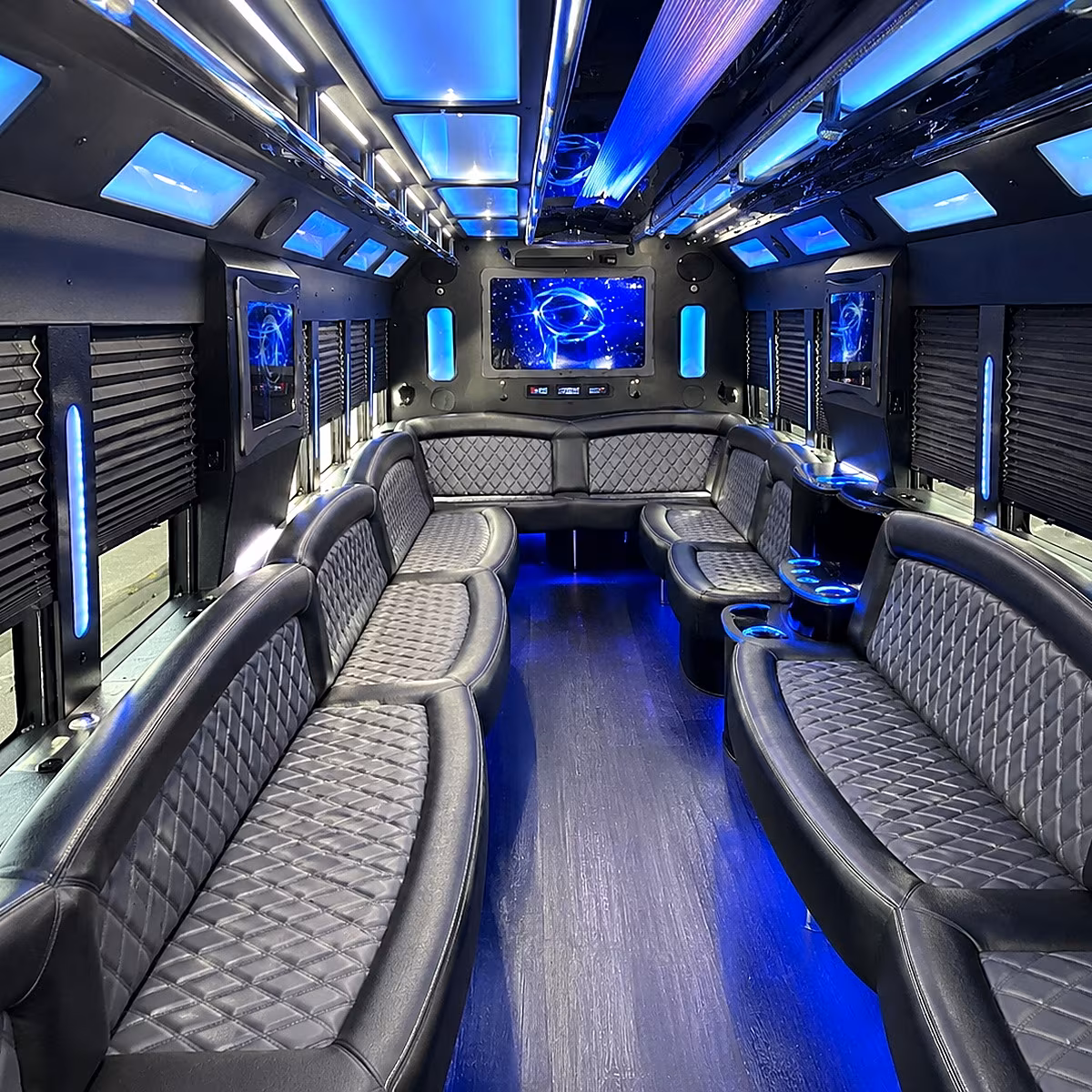 hagerstown 50 passenger party bus interior