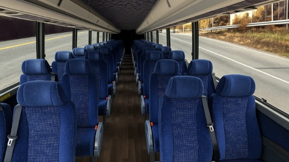 Interior of Charter Bus Company Reading's 28 Passenger Mini bus in Reading