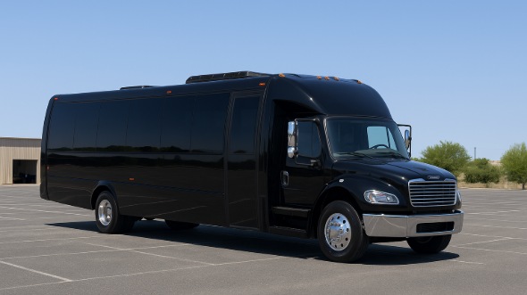 Exterior of Charter Bus Company Washington's 35 Passenger Minibus in Washington