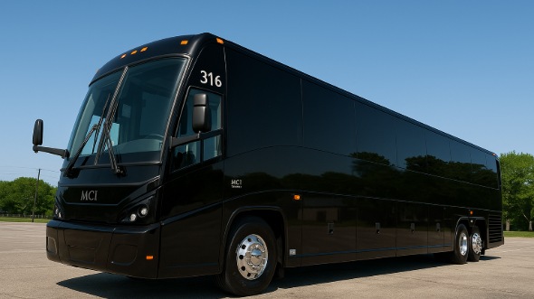 Exterior of Charter Bus Company Leesburg's 50 Passenger Charter Bus in Leesburg