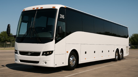 Exterior of Charter Bus Company Leesburg's 55 Passenger Charter Bus in Leesburg