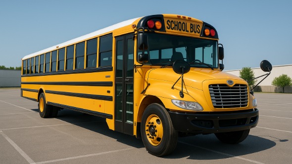 Exterior of Charter Bus Company Baltimore's School Bus in Baltimore
